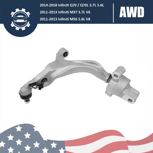 Front Left Side Lower Control Arm for Infiniti Q70 Q70L M37 M56 3.7L V6 5.6L V8