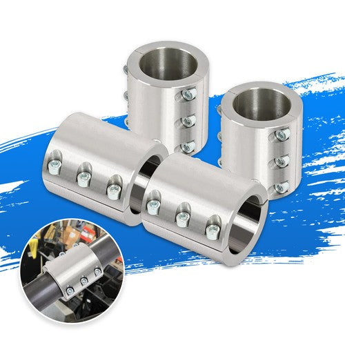 4 Steel Tube Clamps Weldable Bolt On 1.75 Inch 1 3/4 Inch Roll Cage Mounts