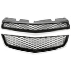 Black Front Upper Bumper Grille Honeycomb For 10-15 Chevy Equinox