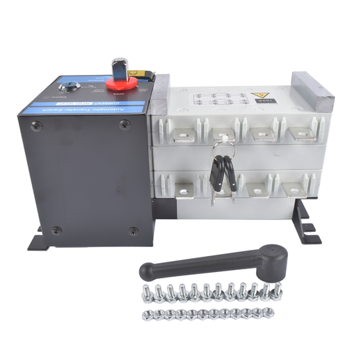 Industrial Automatic Transfer Switch 4P 160A 110V or 220V Plastic Copper Steel