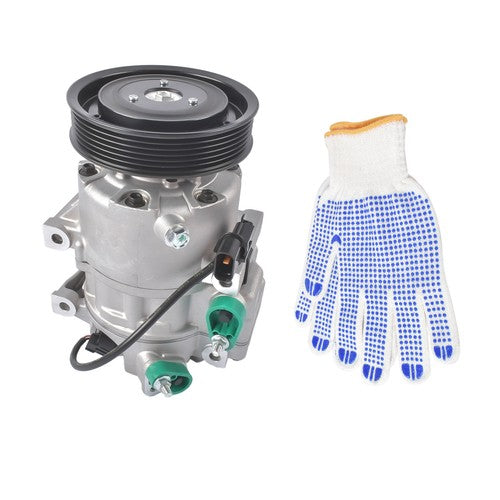 New A/C Compressor for Hyundai Genesis 3.8 2009-2014 V6 3.8L w/ 6-Groove Pulley