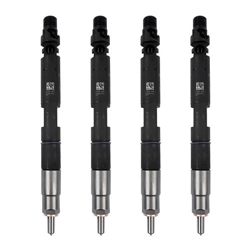 4Pcs Common Rail Diesel Fuel Injectors Black Fits JCB T4 Excavator 444 Engine