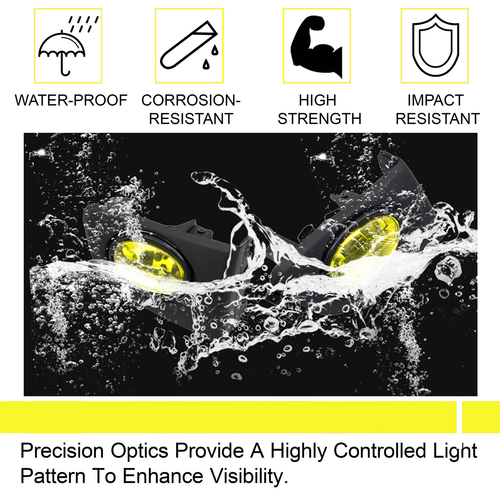 Yellow Lens Front Driving Fog Light Kit Harness for 2001-2003 for Honda Civic