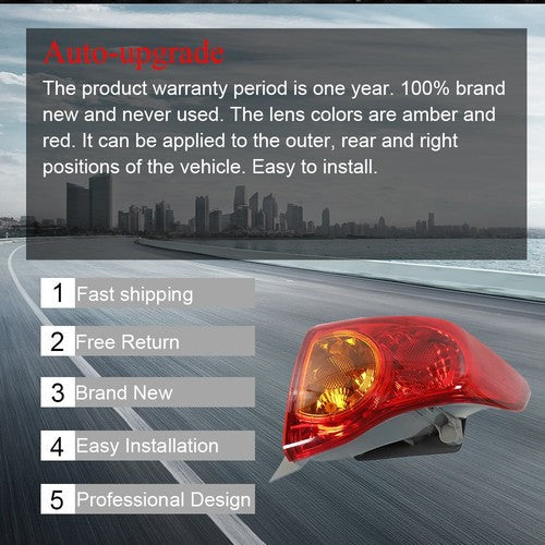Brake Lamp Tail Light For Toyota Corolla 2009-2010 Right Passenger Side Outer