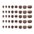 40 Pack 1/4 Inch 80 Grit Cylindrical Shape Sanding Wheels 8 Sizes Flap Wheel Set