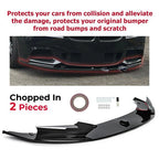 Front Bumper Lip Spoiler Splitter for 2011-2016 BMW F10 5 Series M Sport Gloss Black