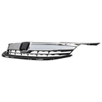 Front Bumper Upper Grille w/ Chrome Trim for 2016 2017 for Honda Accord EX