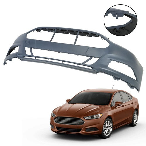 NEW Primed Front Bumper Cover Fit For 2013 2014 2015 2016 Ford Fusion
