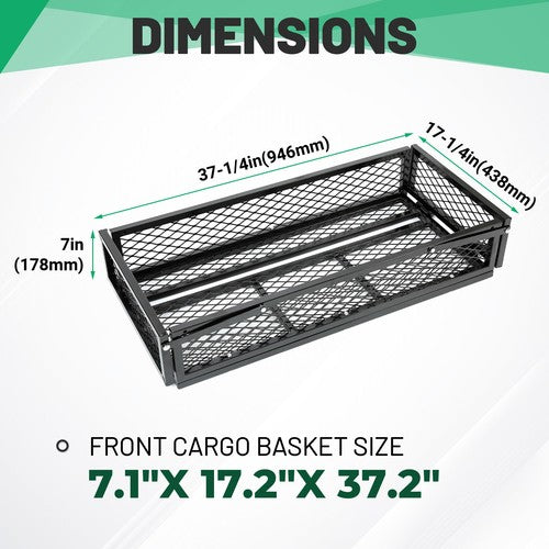 Universal For ATV Front&Rear Drop Cargo Basket Rack Storage Carrier Hauler 2 PCS
