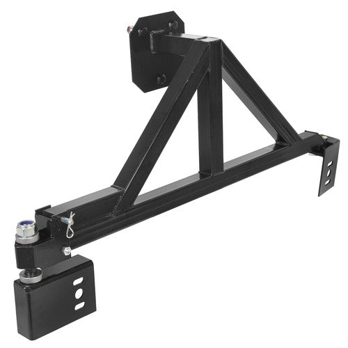 Black Spare Tire Carrier For 2003-2009 HUMMER H2 Rack w/ Drop-down Option Rear