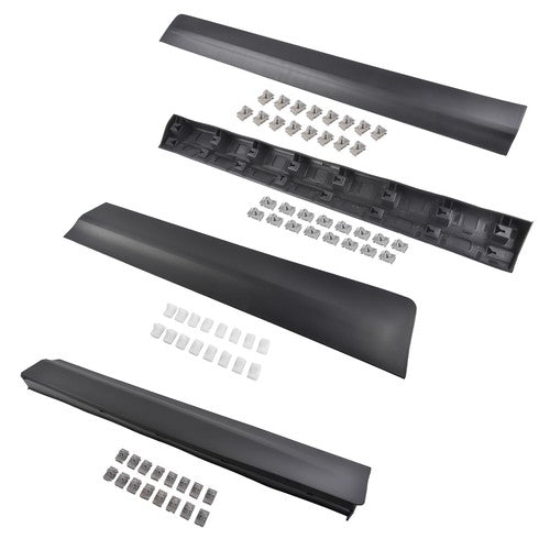 4Pcs Front Rear Lower LH & RH Door Trim Molding Black for Cadillac XT5 2017-2025