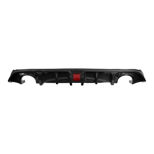 Rear Bumper Diffuser Lip Carbon Style with LED Light for Infiniti Q60 2017-2022