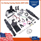 Air Ride Kit with Motorcycle Electric Center Stand for Harley Road King 09-16