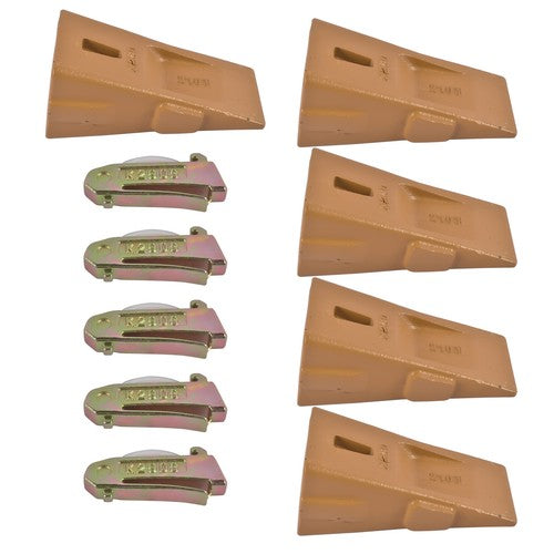 X290 Sharp Bucket Teeth/Tooth with K290S Flexpins Fit for Mini Excavator 5Pcs