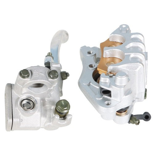 Front Master Cylinder Lever + Brake Caliper Pad for HONDA XR250R 400R 600R 650LR
