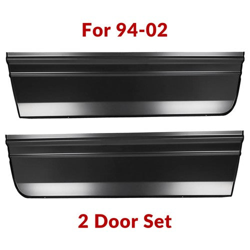 Lower Front Door Skin Set For 94 To 02 Dodge Ram Except 4 Door Quad Cab Pair