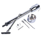 28" Chrome Tilt Manual Style Steering Column with Wheel Adapter No Key Hot Rod