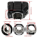 Fit For Yamaha Rd350 1973-1975 Cylinder Rebuild Kit Pistons Rings Pins