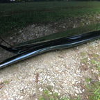 Metallic Side Skirts Z06 Style ABS Gloss Black for 2014 2019 14 Up Corvette C7