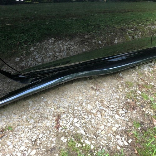 Metallic Side Skirts Z06 Style ABS Gloss Black for 2014 2019 14 Up Corvette C7