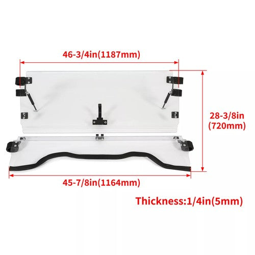 UTV Front Flip Windshield For Honda Pioneer 700 / 700-4 2014-2026 2021 2020 2019