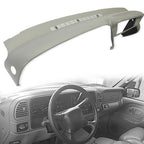 Molded Dash Cover Overlay for 1997-1999 2000 Chevy GMC SUVs C K1500 Suburban Grey