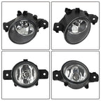 Left+Right Bumper Fit For Nissan Altima 2007-2017 Fog Lights Assembly Clear Lens