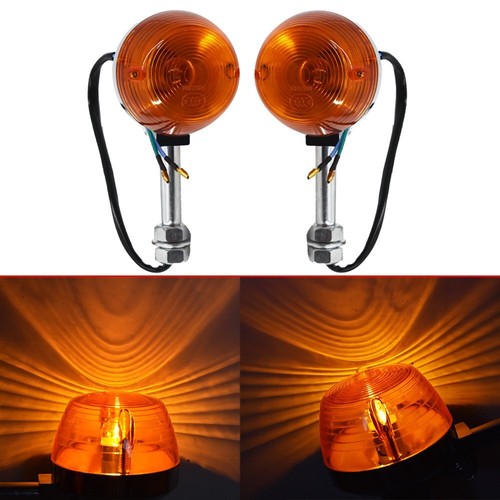 For Honda CT70 CT90 XL100 CB350 CM400 CB450 CB750 Turn Signal Light 8mm 12V Pair