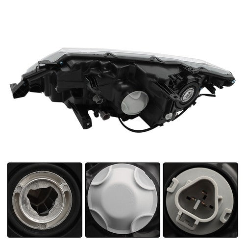 Headlight Replacement For Nissan Rogue 2017 2018 2019 Right Side Chrome Housing