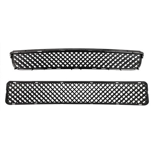 53101-21110 Front Upper & Lower Hood Grille Black 2pcs for Scion TC 2005-2010