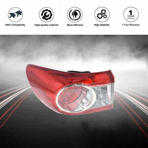 Fit For 11-13 Toyota Corolla TO2805111 Left Driver Side Tail Combo Lamp Assembly