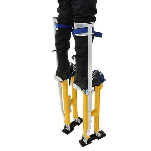 24-40 Inch Yellow Aluminum Drywall Stilts Tool For Painting Painter Taping