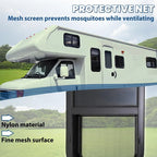 24 Inch By 15 Inch For Camper Cargo Trailer Slider RV Window With Trim Ring Screen Black