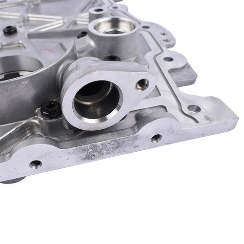 Engine Timing Chain Cover w/ Oil Pump for Chevy Colorado GMC Canyon Buick Isuzu