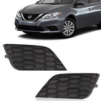 2Grill Pair Front Bumper Fog Light Cover For Nissan Sentra 2016-2019 Left+Right