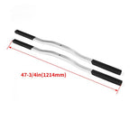 Universal 2 Piece Snowmobile Trailer Ski Tie Down Hold Down Bars With Black Boots