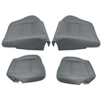 Leather FIT For Toyota Land Cruiser 1990-97 Driver & Passenger Seat Cover Gray