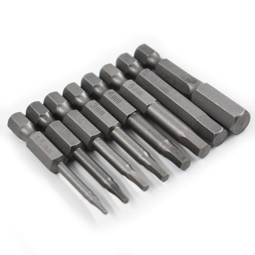 Metric mm Hex Head Allen Bit Set 8 Piece Quick Connect Shank Impact Driver Drill