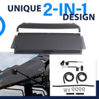 Rear Smoke Windshield for Honda Pioneer 1000-5 2016 2017 18 UTV Install Kit