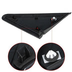 For Grand Caravan 2008-20 Mirror Flag Applique Plastic Right Side Black