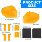 Snow Plow Extensions Add 20 for Meyer Western Boss Extenders PRO Wings Yellow