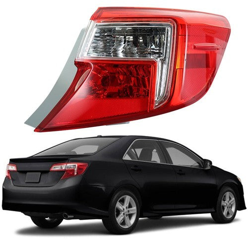 Brake Tail Light Right Side Red Outer Rear For Toyota Camry Series 2012-2014