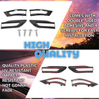Gloss Black Tail Light Lamp Cover Trim Bezel for 2014-2021 Jeep Grand Cherokee