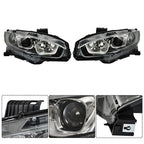Headlight Assembly For Honda Civic 2016-2020 Headlamps Left + Right Side Halogen