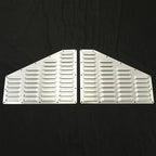 2Pcs Silver Hood Louver Alum Vent Panels Kit for Jeep XJ Cherokee 1984 2001
