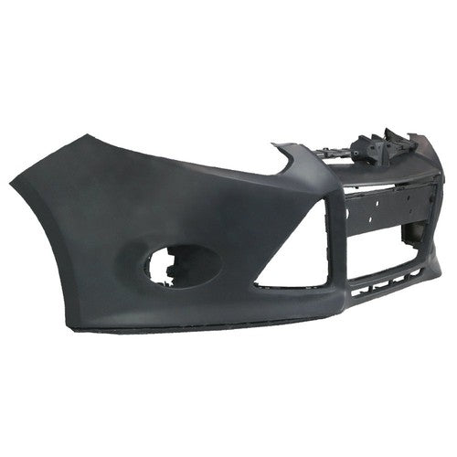 Front Bumper Cover For 2012 2013 2014 Ford Focus Sedan w/ Tow Hole New Primered