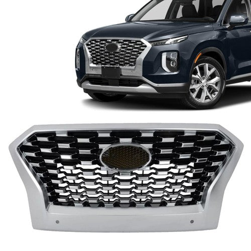 86350S8010 Front Bumper Grille with Sensor Holes for Hyundai Palisade 2020-2022