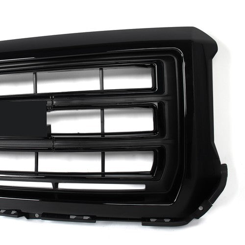 23254463 Front Bumper Grille Gloss Black for GMC Sierra 1500 2014 2015 SLT Style