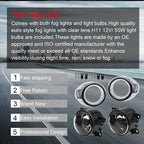 Fit For Ford Focus 2012-2014 Clear Lens Front Bumper Fog Lights Lamps W/ Bulbs