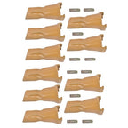 10 Pk Bucket Teeth with Flex Pins Yellow V23SYL V23PN for Drill Press Excavator